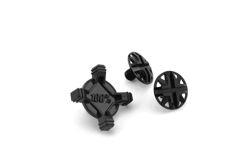 100% Aircraft Visor Screw Kit, Black