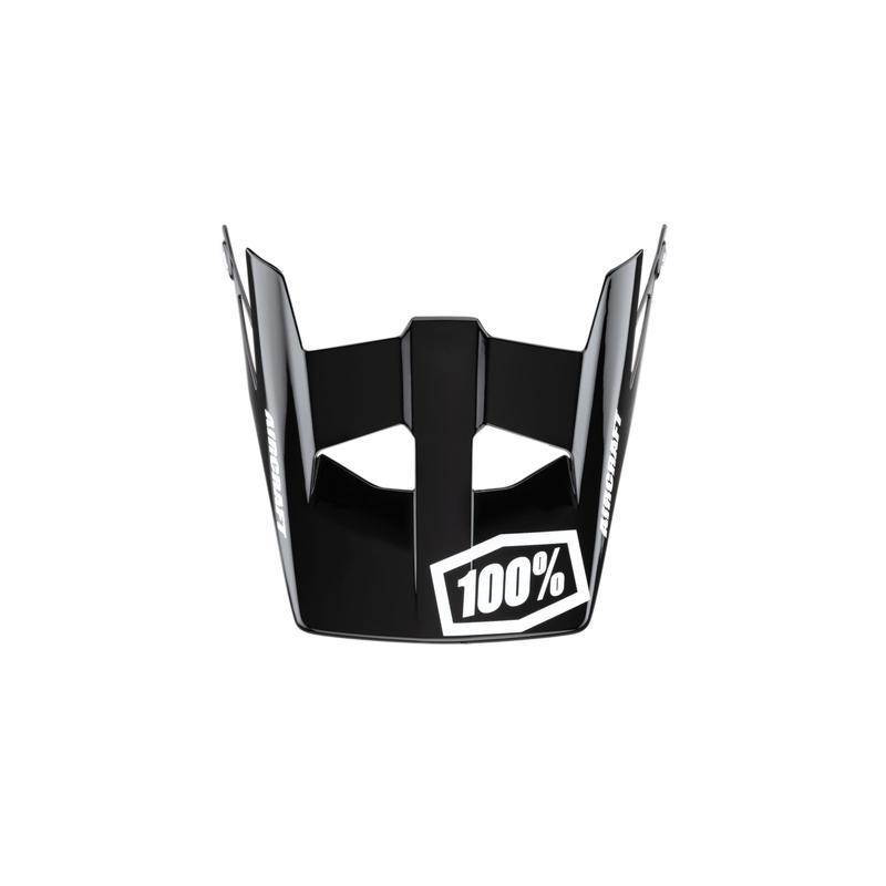 100% Aircraft Helmet Replacement Visor, Black (Silo)