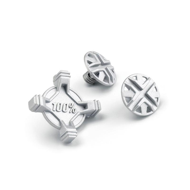 100% Status Visor Screw Kit, Silver