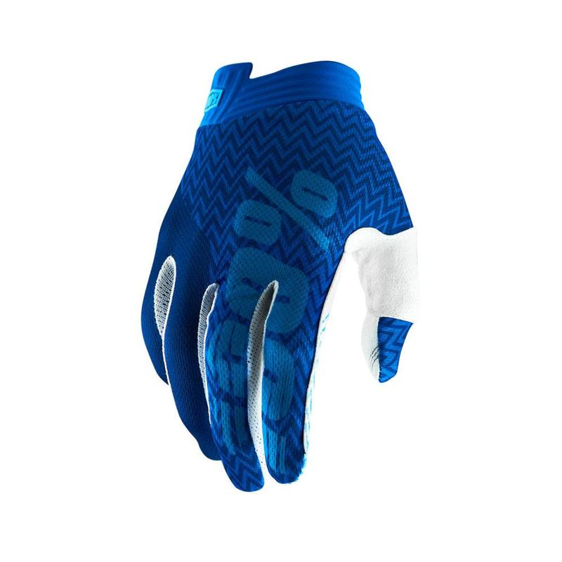 100% iTrack Gloves, Blue/Navy, X-Large (XL)