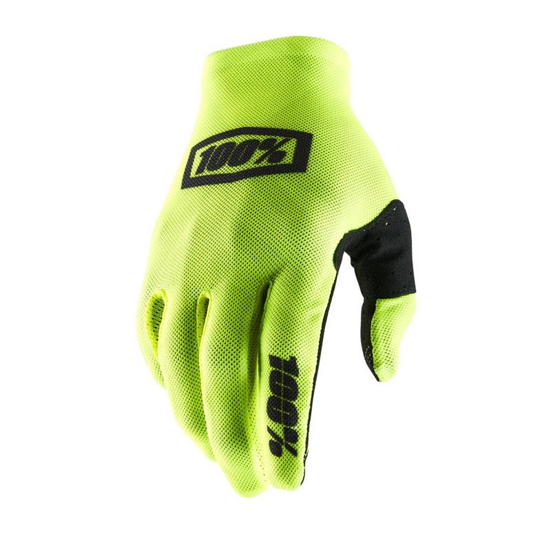 100% Celium 2 Gloves, Fluo Yellow/Black, Small