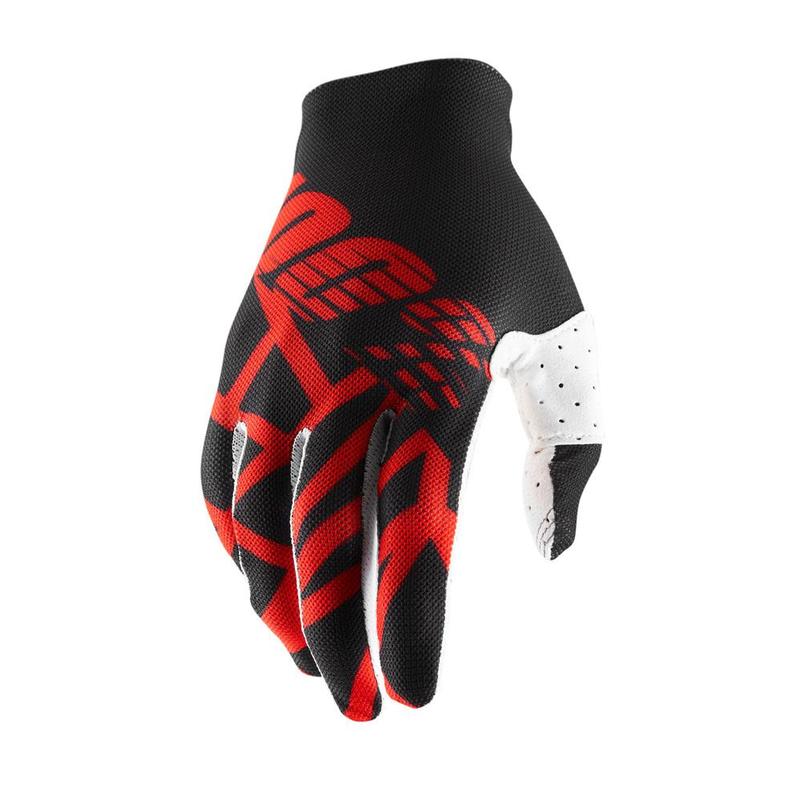 100% Celium 2 Gloves, Black/Red, Small