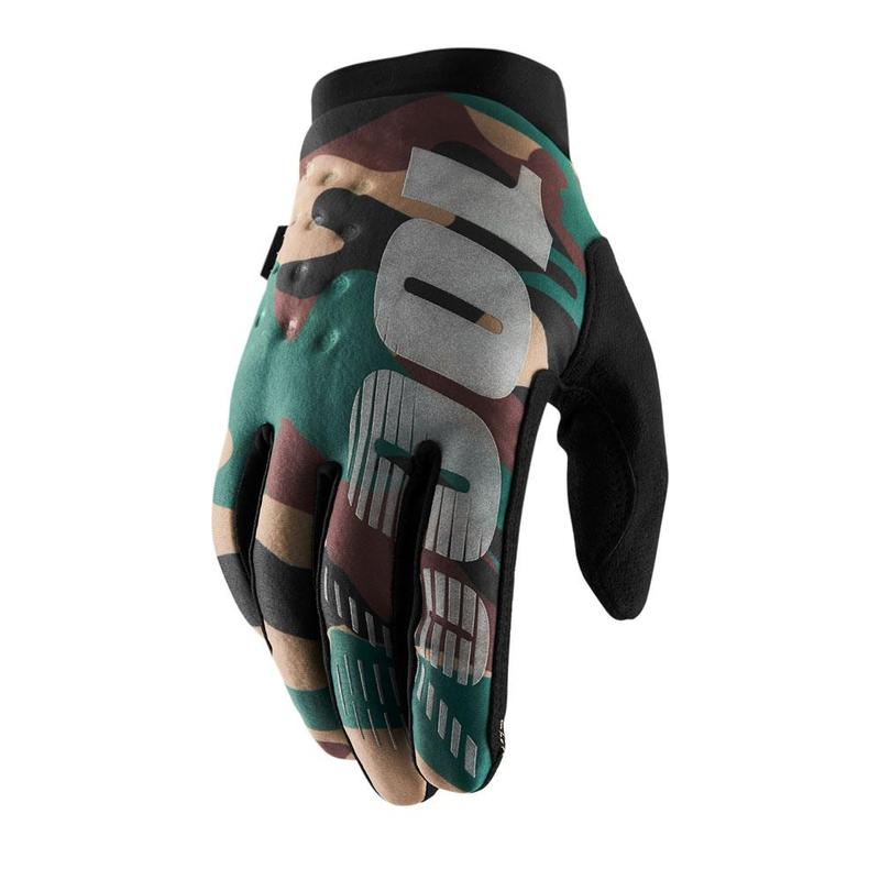 100% Brisker Cold Weather Gloves, Camo, Medium