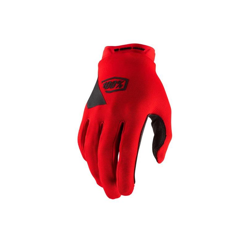 100% RideCamp Gloves, Red, Youth Large