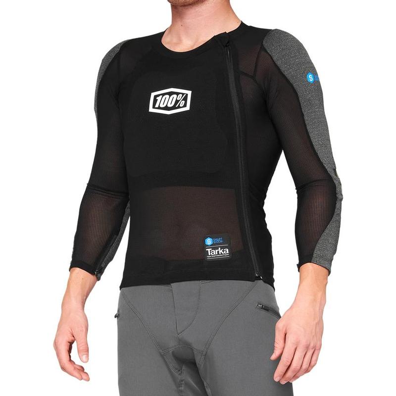 100% Tarka Long Sleeve Body Armour, Black, Small