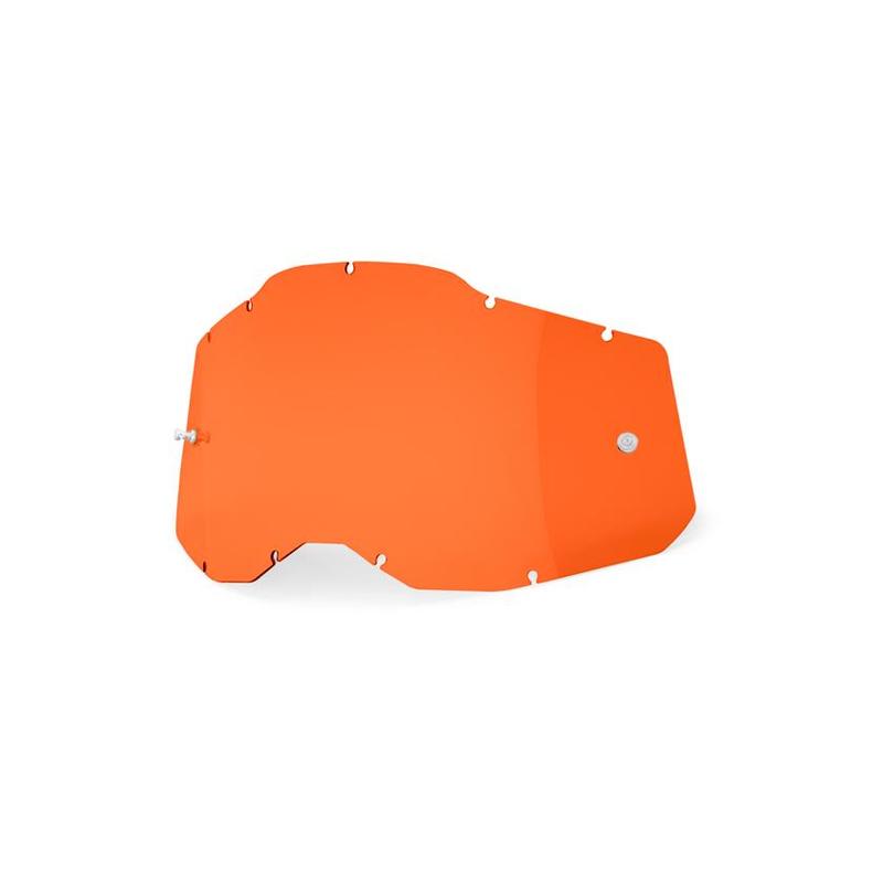 100% Replacement Goggle Lens for Racecraft2/Accuri2/Strata2, Orange