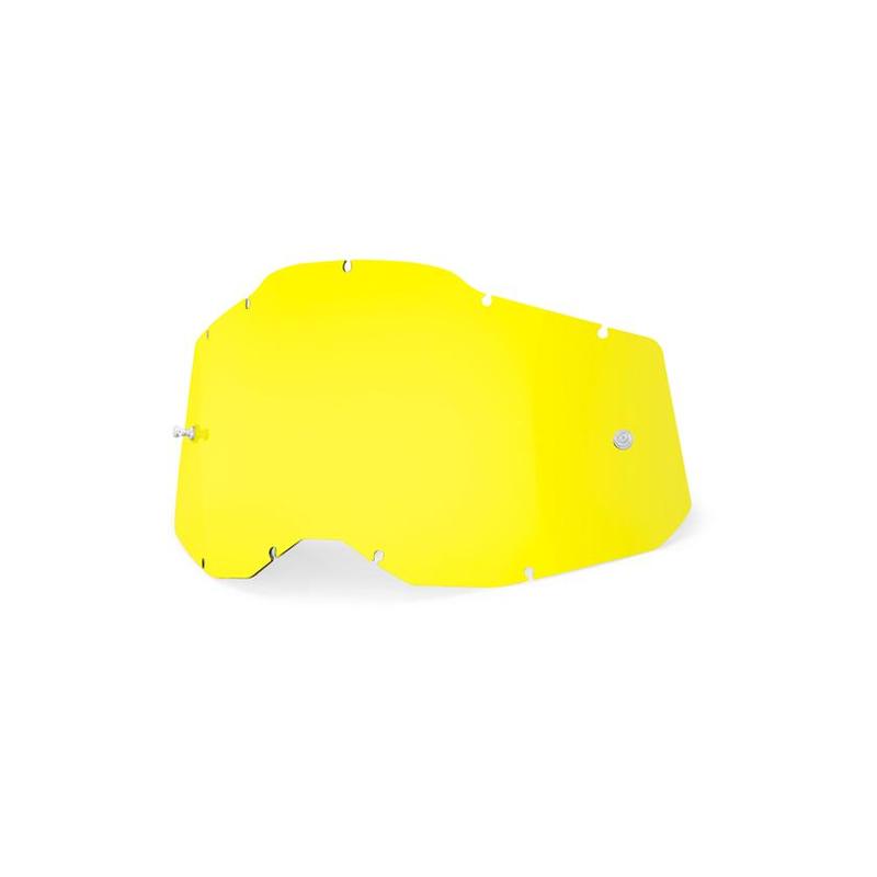 100% Replacement Goggle Lens for Racecraft2/Accuri2/Strata2, Yellow