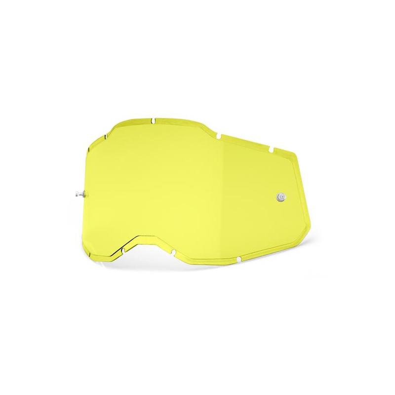 100% Replacement Injected Goggle Lens for Racecraft2/Accuri2/Strata2, HD Yellow