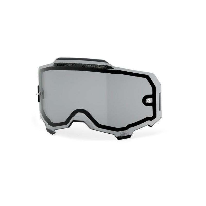 100% Replacement Dual Pane Armega Goggle Lens, Vented, Smoke