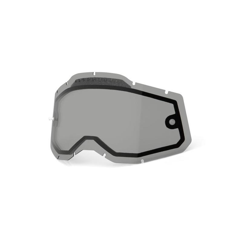 100% Replacement Dual Pane Goggle Lens for Racecraft2/Accuri2/Strata2, Vented, Smoke