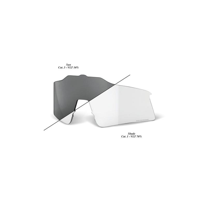 100% SpeedCraft XS Replacement Lens, Photochromic (Clear/Smoke)