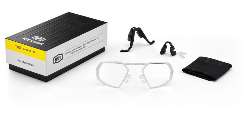 100% RX Insert for SpeedCraft / S3, Soft Tact Black Nose Bridge