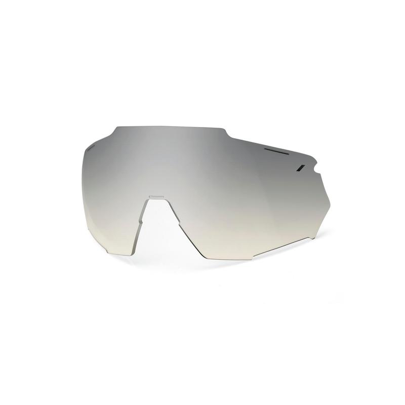100% RaceTrap 3.0 Replacement Lens, Low-light Yellow Silver Mirror