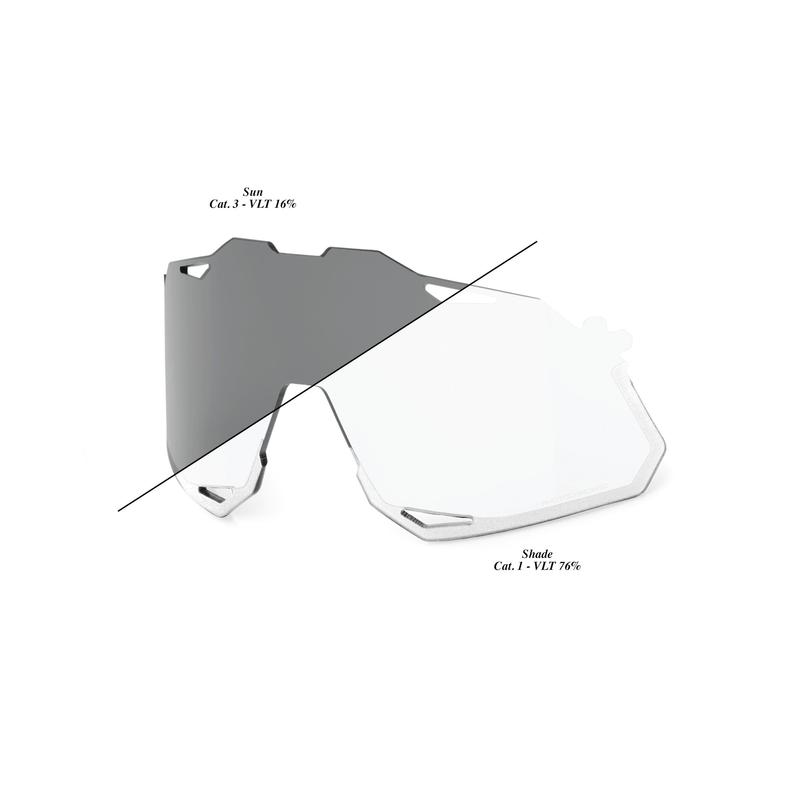 100% Hypercraft XS Replacement Lens, Photochromic (Clear/Smoke)