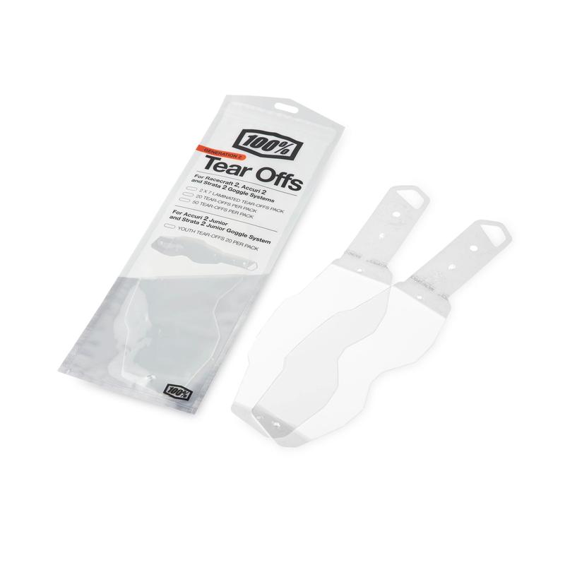 100% Laminated Goggle Tear-Offs for Racecraft2/Accuri2/Strata2, 2x 7 Pack