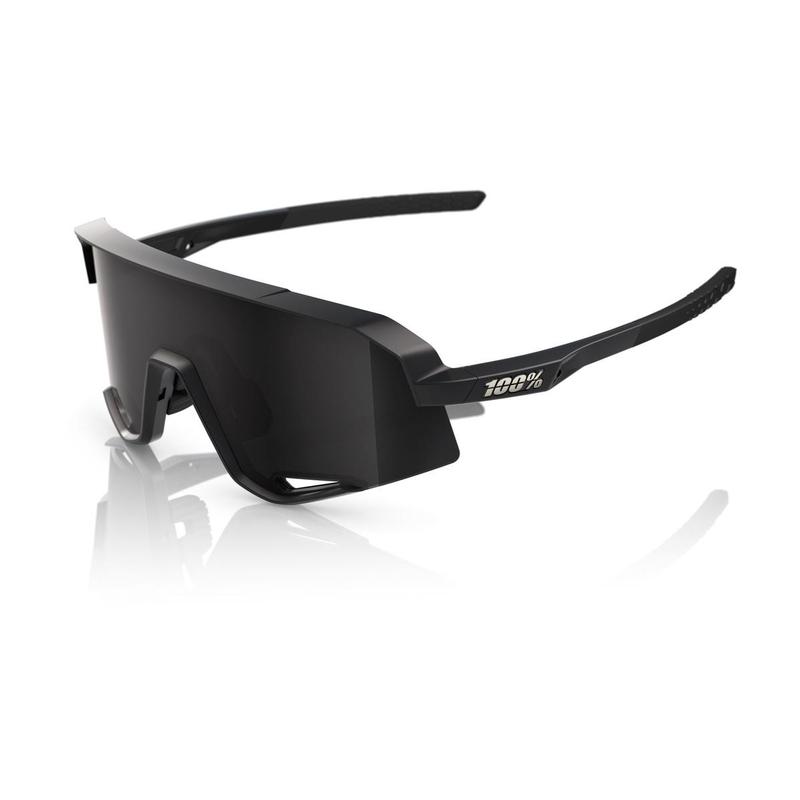 100% Slendale Sunglasses, Matte Black frame - Smoke Lens