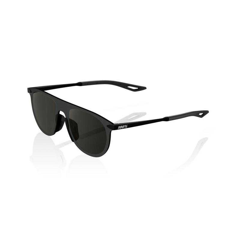 100% LEGERE COIL UltraCarbon Sunglasses, Soft Tact Black frame - Smoke Lens