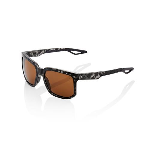 100% Centric Sunglasses, Matte Black Havana frame - Bronze Lens