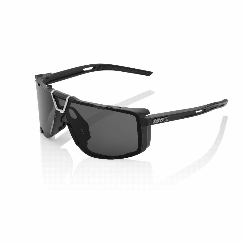 100% Eastcraft Sunglasses, Matte Black frame - Smoke Lens