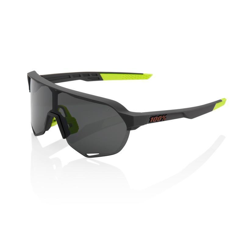 100% S2 Sunglasses, Soft Tact Cool Grey frame - Smoke Lens