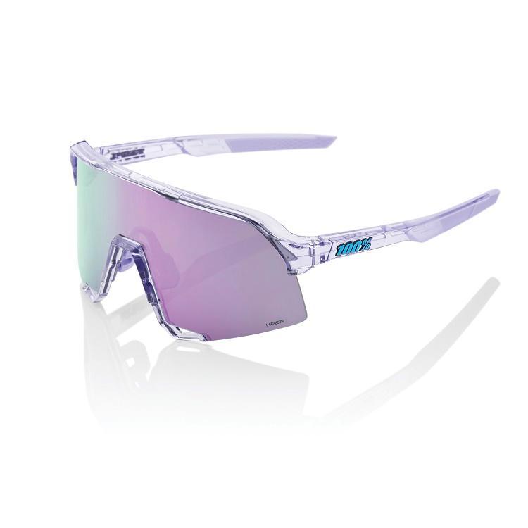 100% S3 Sunglasses, Polished Translucent Lavender frame - HiPER Lavender Mirror Lens