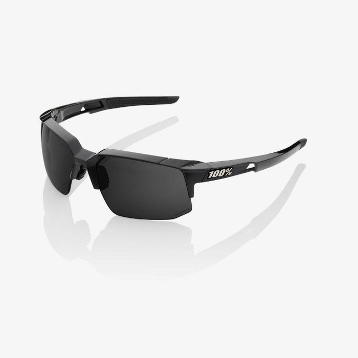 100% Speedcoupe Sunglasses, Polished Black frame - Grey PeakPolar Lens
