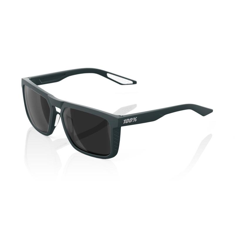 100% RenShaw Sunglasses, Soft Tact Desert Shadow frame - Black Mirror Lens
