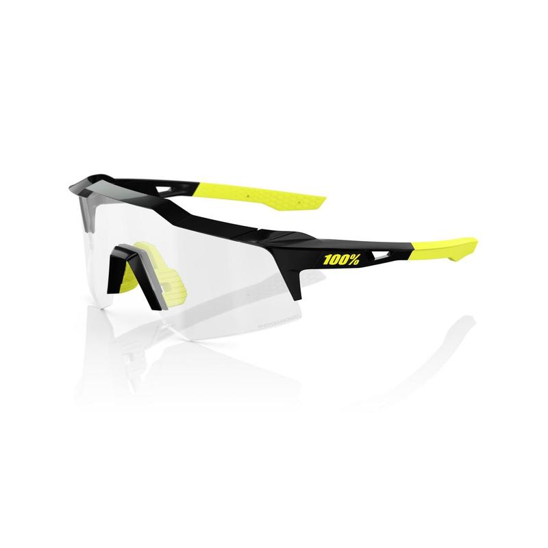 100% Speedcraft XS Sunglasses, Gloss Black frame - Photochromic Lens