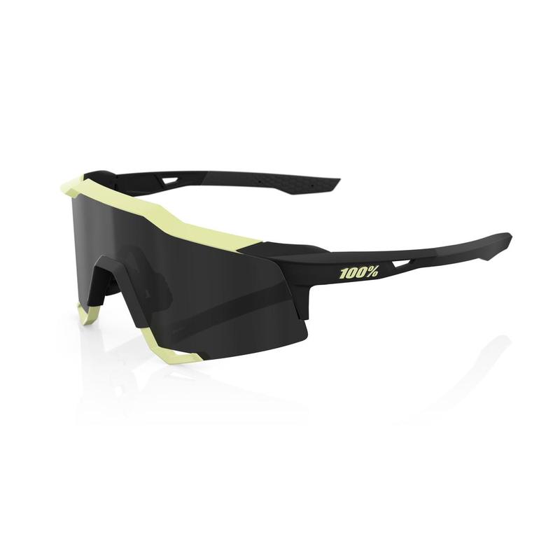 100% SpeedCraft Sunglasses, Soft Tact Glow frame - Black Mirror Lens