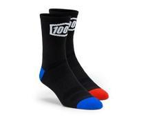 100% Terrain Performance Socks, S/M, Black