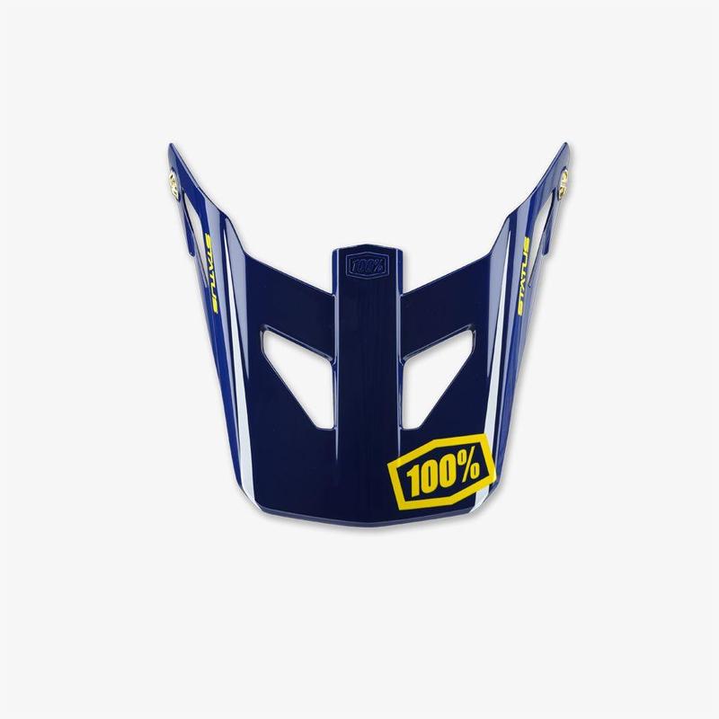 100% Status Helmet Visor Replacement, Midnight Meteor (Blue)