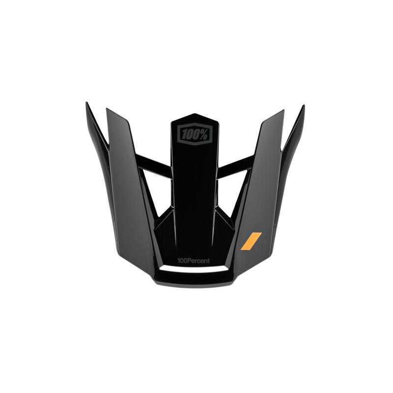 100% Aircraft 2 Replacement Visor (attaches via Snap), Black