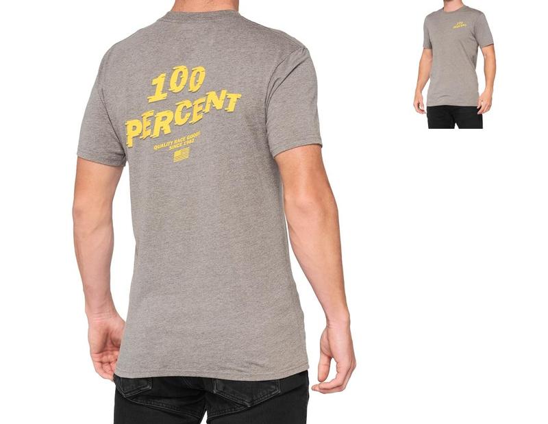 100% Dakota Short Sleeve T-Shirt, Heather Grey, Small