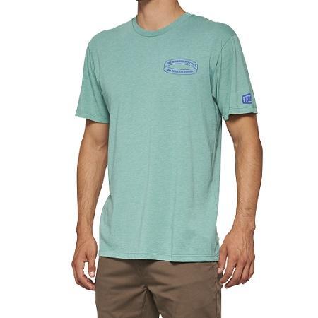 100% INFINITEE Short Sleeve T-Shirt, Ocean Blue, Small