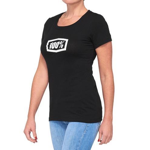 100% ICON Women's Short Sleeve T-Shirt, Black, Small