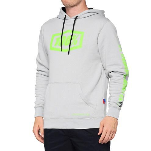 100% BURST Hooded Pullover Sweatshirt, Vapor, Large