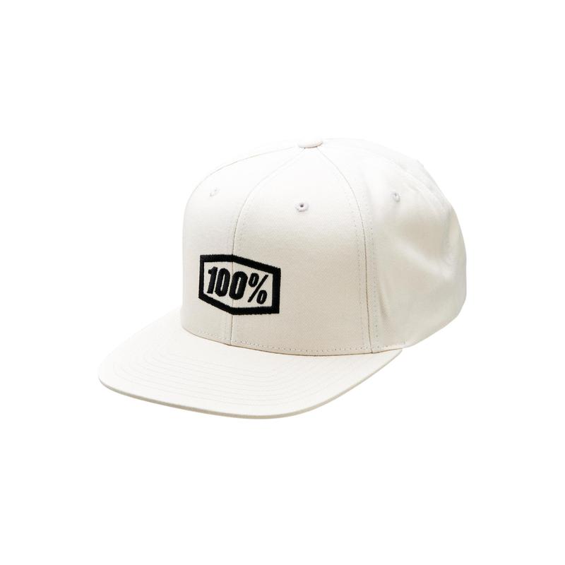 100% ICON Snapback Hat, Silver Grey, One Size
