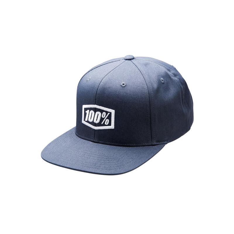 100% ICON Snapback Hat, Heather Charcoal, One Size