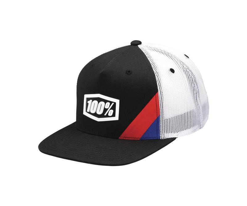 100% CORNERSTONE Trucker Hat, Black, One Size