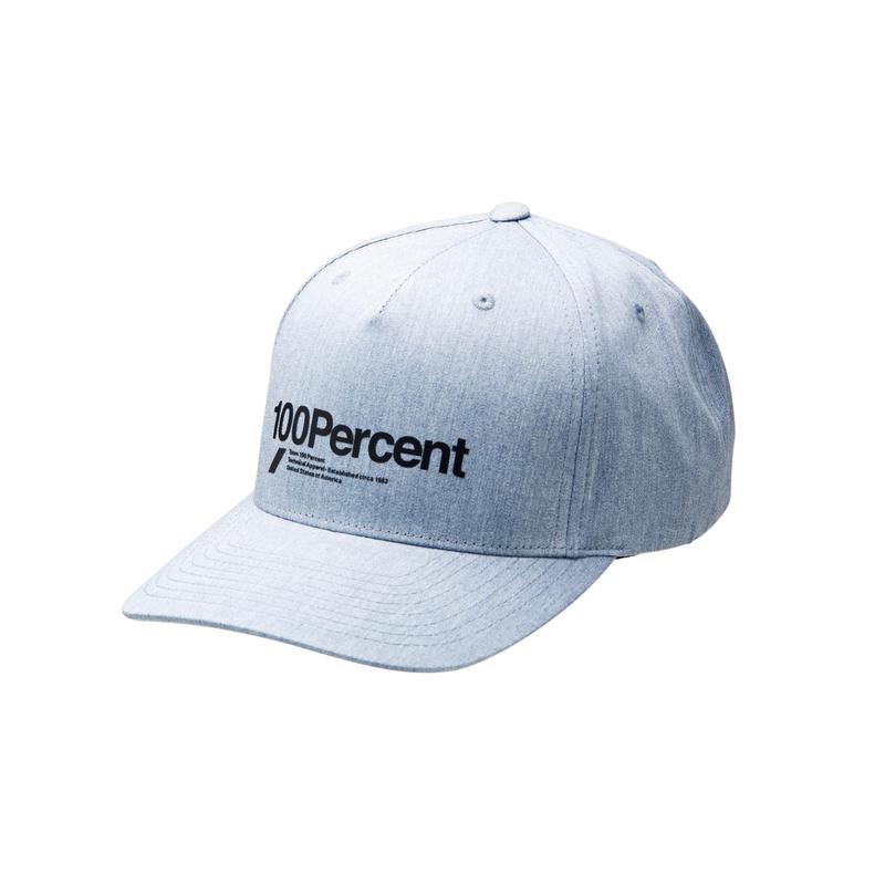 100% MANIFESTO Snapback X-Fit Hat, Heather Charcoal, One size
