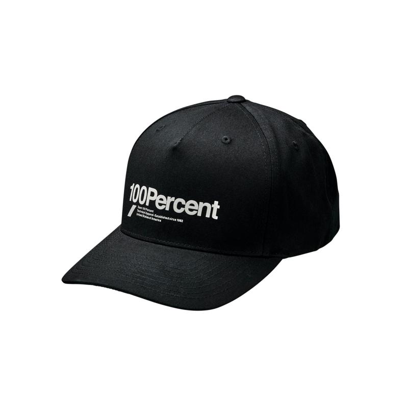 100% MANIFESTO Snapback X-Fit Hat, Black, One size