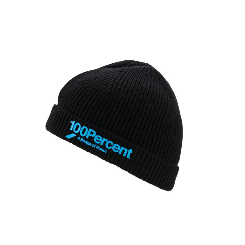 100% ECHO Beanie, Black, One size
