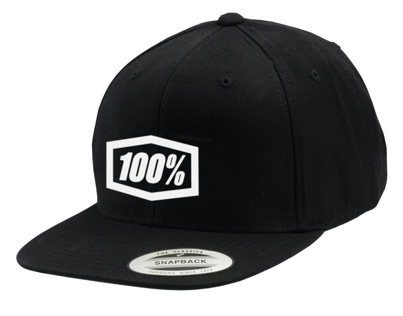 100% ICON Youth Snapback Hat, Black, One Size
