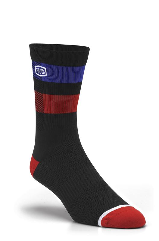 100% Flow Performance Socks, S/M, Black