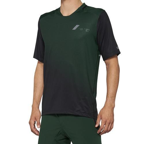100% Celium All Mountain Jersey, Forest Green/Black, Small