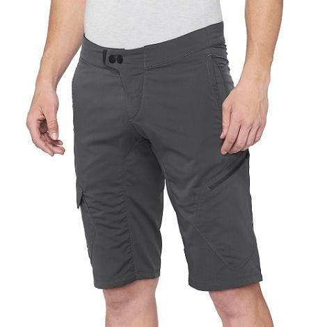 100% Ridecamp All Mountain Shorts (no liner), Charcoal, 30