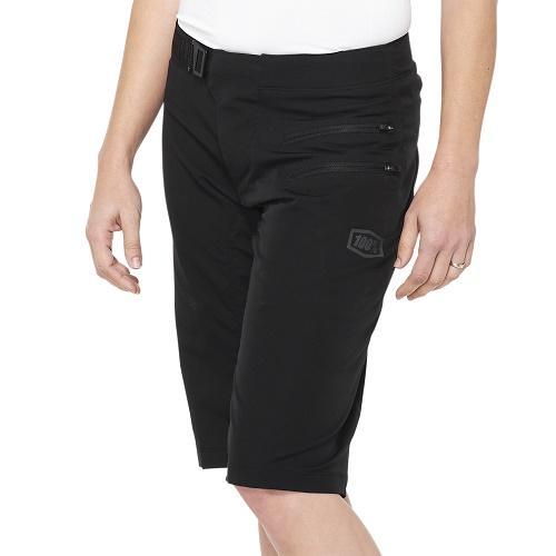 100% Airmatic Women's All Mountain Shorts, Black, X-Large (XL)