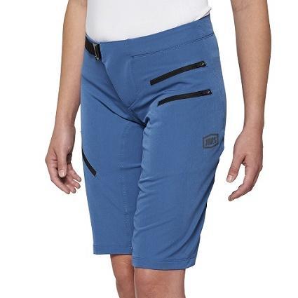 100% Airmatic Women's All Mountain Shorts, Slate Blue, Medium