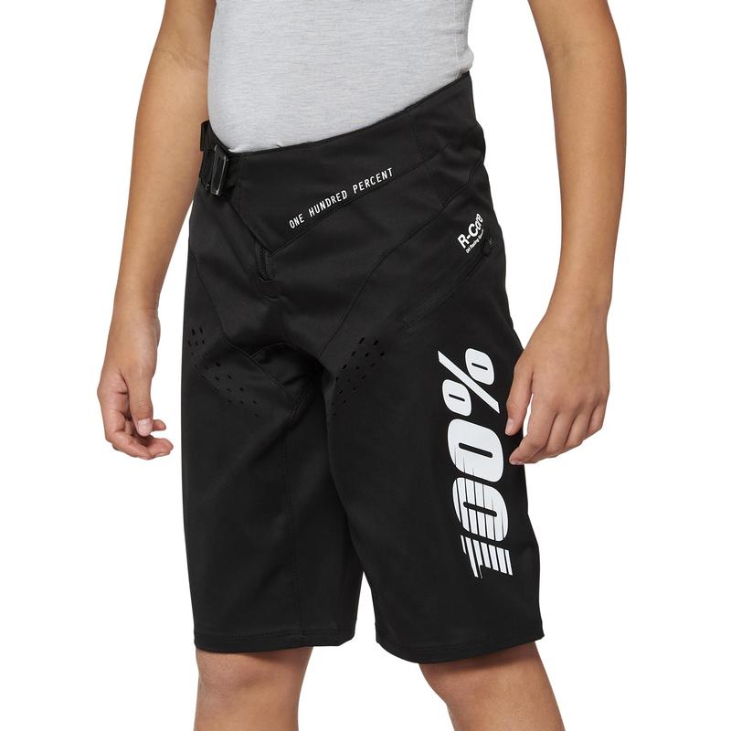 100% R-Core DH/BMX Shorts, Black, Youth 22