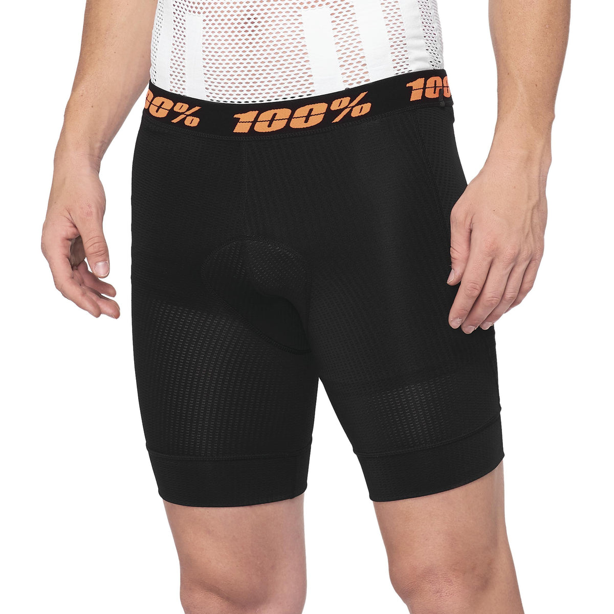 100% Men's Crux Liner Shorts, Baselayer, Black, 36